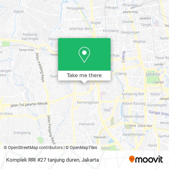 Komplek RRI #27 tanjung duren map