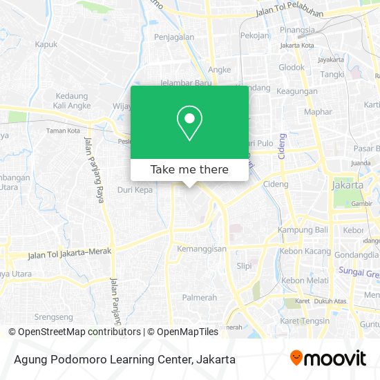 Agung Podomoro Learning Center map