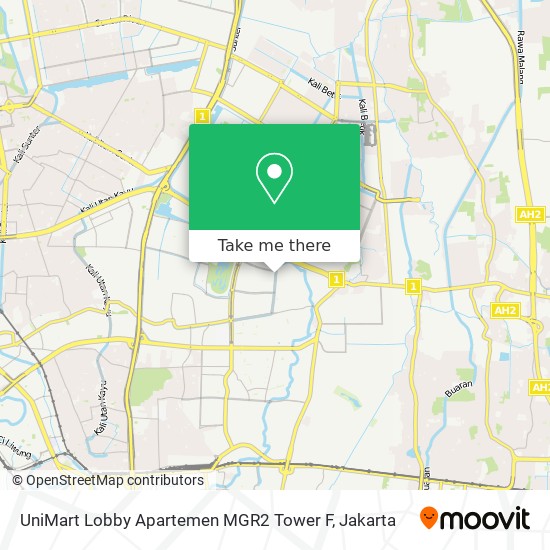 UniMart Lobby Apartemen MGR2 Tower F map