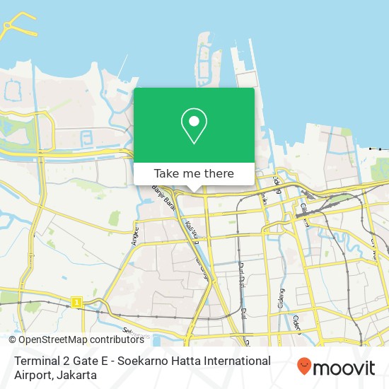 Terminal 2 Gate E - Soekarno Hatta International Airport map