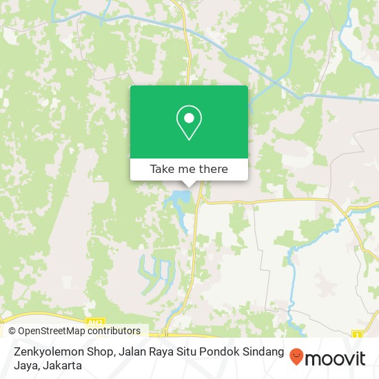 Zenkyolemon Shop, Jalan Raya Situ Pondok Sindang Jaya map