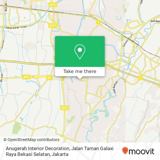 Anugerah Interior Decoration, Jalan Taman Galaxi Raya Bekasi Selatan map