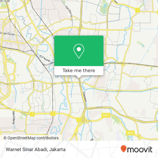 Warnet Sinar Abadi map