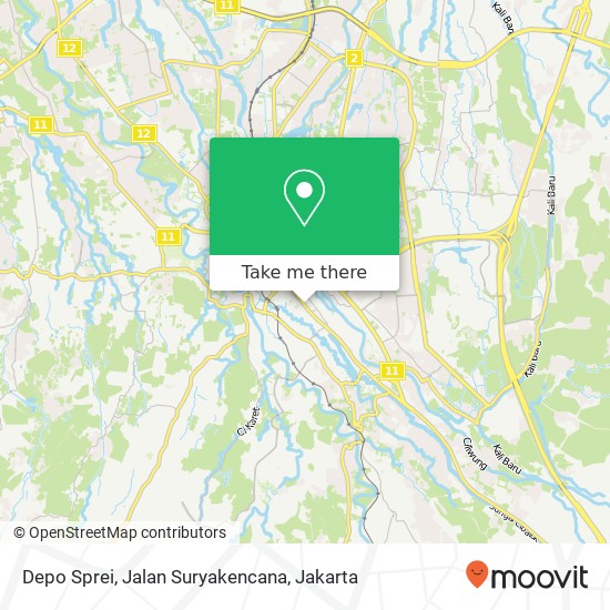 Depo Sprei, Jalan Suryakencana map