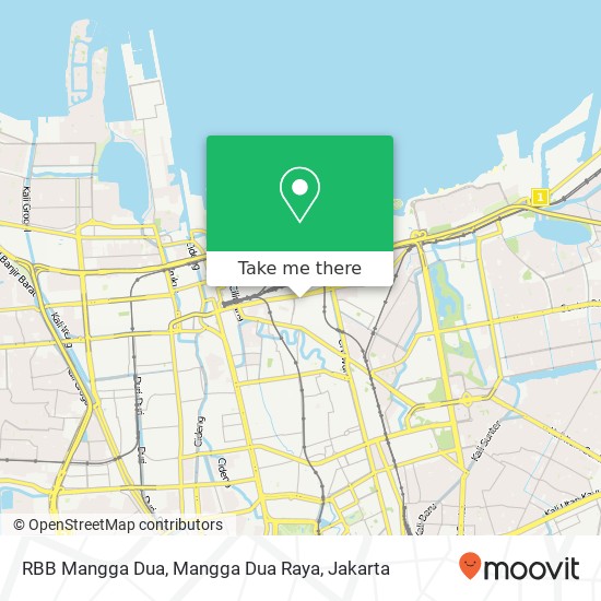 RBB Mangga Dua, Mangga Dua Raya map