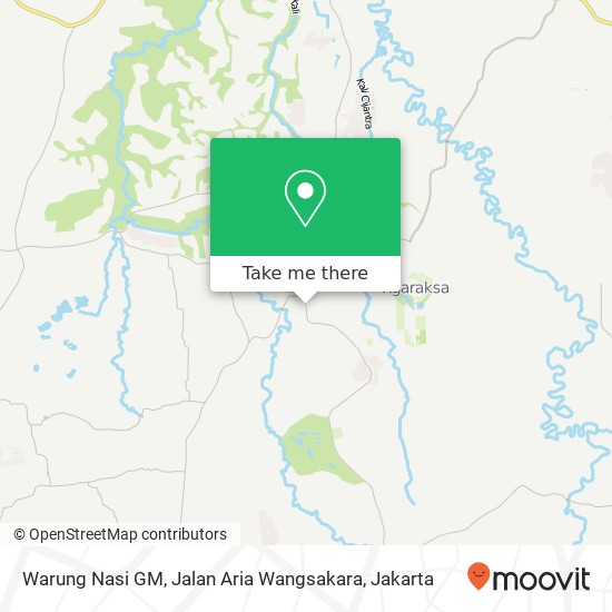 Warung Nasi GM, Jalan Aria Wangsakara map