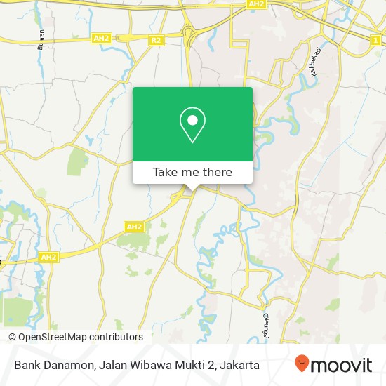 Bank Danamon, Jalan Wibawa Mukti 2 map