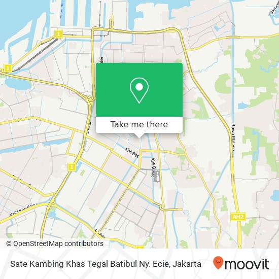 Sate Kambing Khas Tegal Batibul Ny. Ecie map