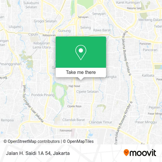 Jalan H. Saidi 1A 54 map