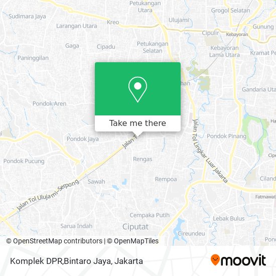 Komplek DPR,Bintaro Jaya map