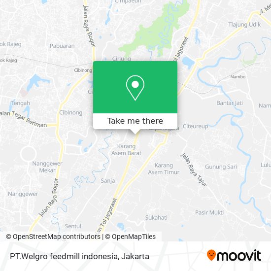 PT.Welgro feedmill indonesia map