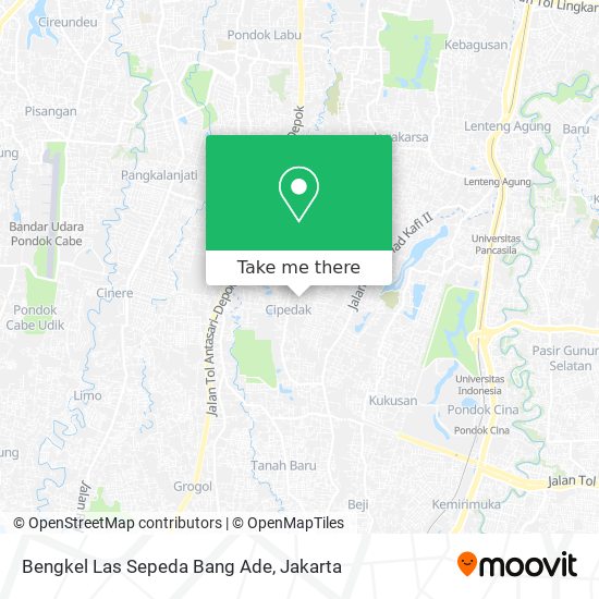 Bengkel Las Sepeda Bang Ade map