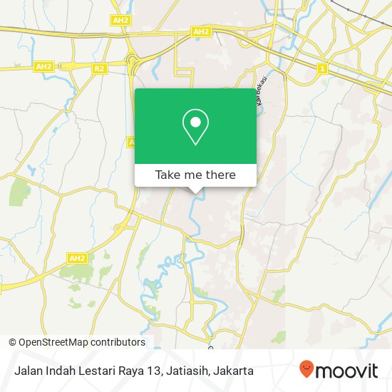 Jalan Indah Lestari Raya 13, Jatiasih map