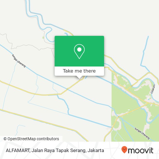 ALFAMART, Jalan Raya Tapak Serang map