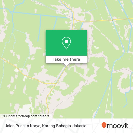 Jalan Pusaka Karya, Karang Bahagia map