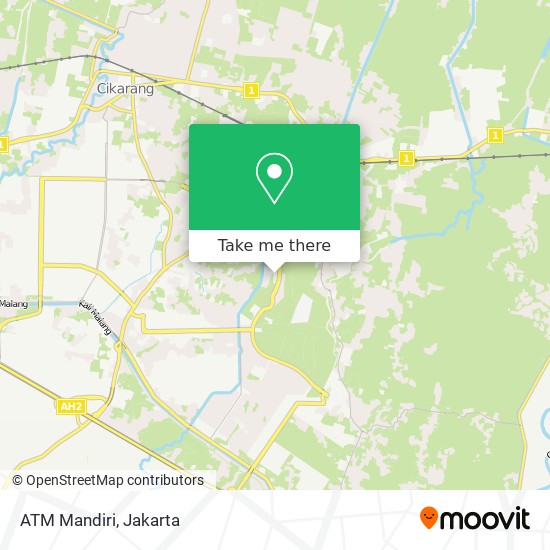 ATM Mandiri map