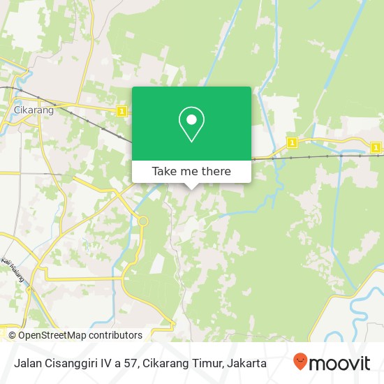 Jalan Cisanggiri IV a 57, Cikarang Timur map