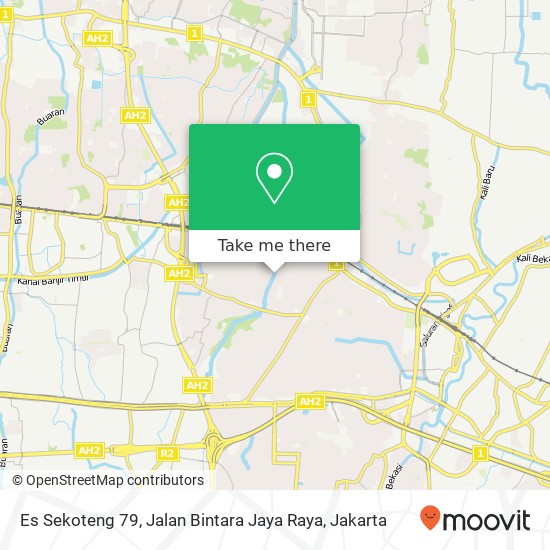 Es Sekoteng 79, Jalan Bintara Jaya Raya map