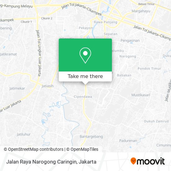 Jalan Raya Narogong Caringin map