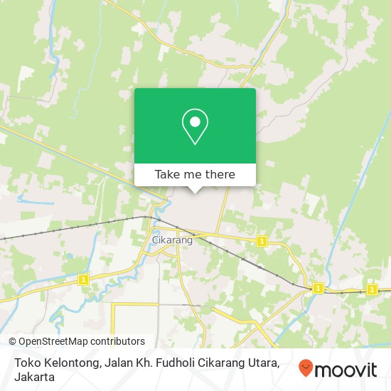 Toko Kelontong, Jalan Kh. Fudholi Cikarang Utara map