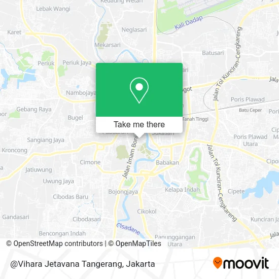 @Vihara Jetavana Tangerang map