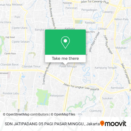 SDN JATIPADANG 05 PAGI PASAR MINGGU. map