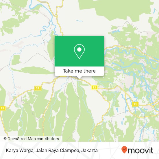 Karya Warga, Jalan Raya Ciampea map