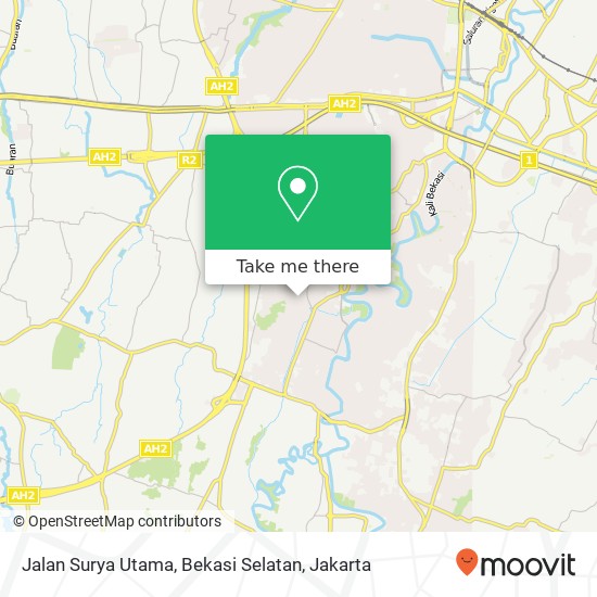 Jalan Surya Utama, Bekasi Selatan map