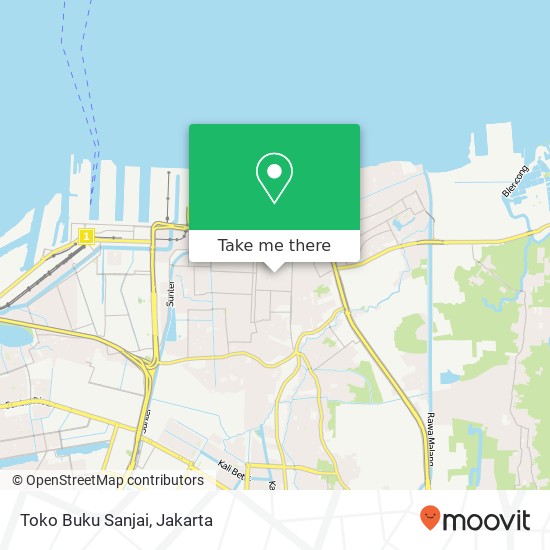 Toko Buku Sanjai map