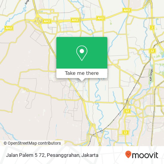 Jalan Palem 5 72, Pesanggrahan map