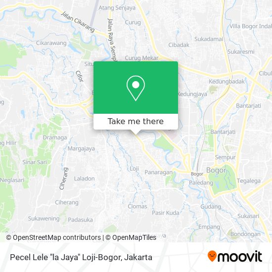 Pecel Lele "la Jaya" Loji-Bogor map