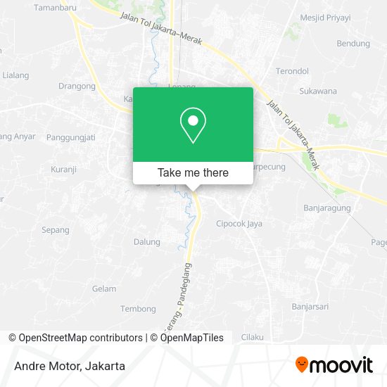 Andre Motor, Jalan Raya Pandeglang map