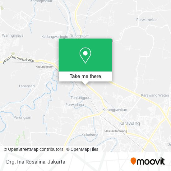 Drg. Ina Rosalina, Jalan Tanjung Pura Karawang Barat map