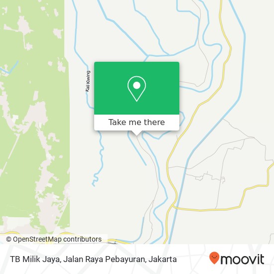 TB Milik Jaya, Jalan Raya Pebayuran map