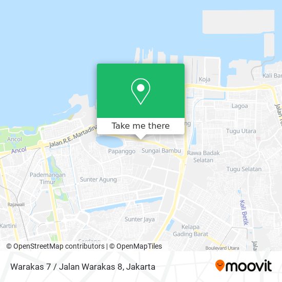 Warakas 7 / Jalan Warakas 8 map