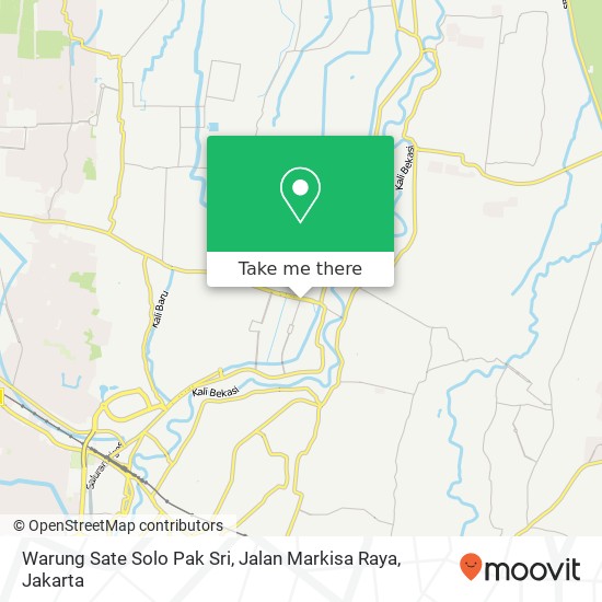 Warung Sate Solo Pak Sri, Jalan Markisa Raya map