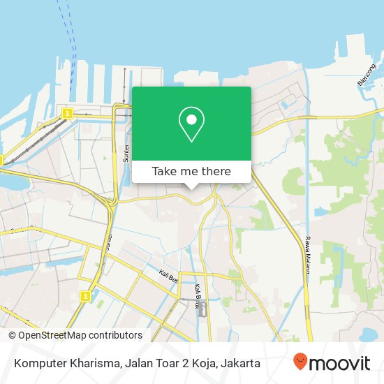 Komputer Kharisma, Jalan Toar 2 Koja map