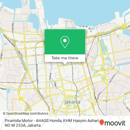 Piramida Motor - AHASS Honda, KHM Hasyim Ashari NO M 233A map