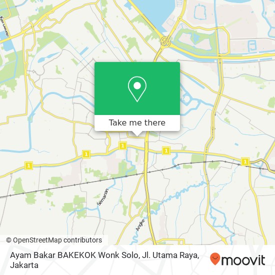 Ayam Bakar BAKEKOK Wonk Solo, Jl. Utama Raya map