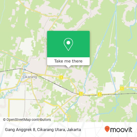 Gang Anggrek 8, Cikarang Utara map