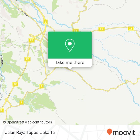 Jalan Raya Tapos map