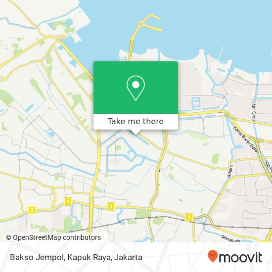 Bakso Jempol, Kapuk Raya map