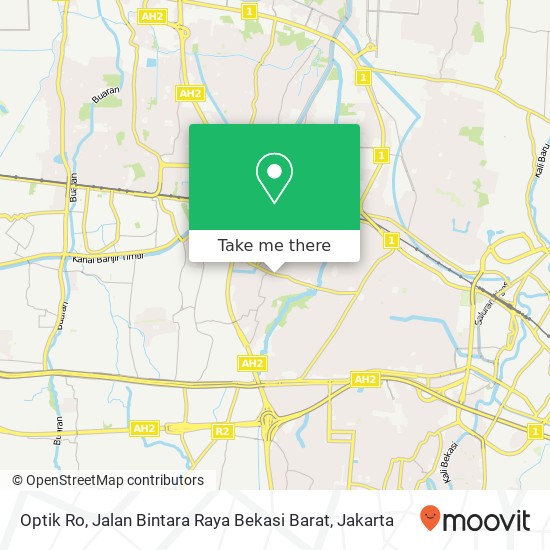 Optik Ro, Jalan Bintara Raya Bekasi Barat map