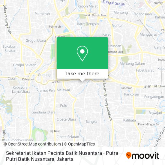 Sekretariat Ikatan Pecinta Batik Nusantara - Putra Putri Batik Nusantara map