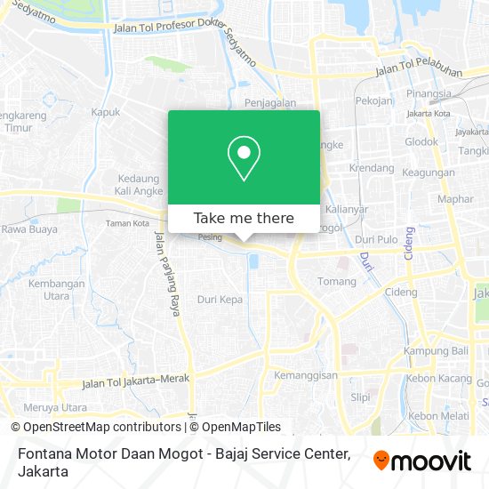 Fontana Motor Daan Mogot - Bajaj Service Center map