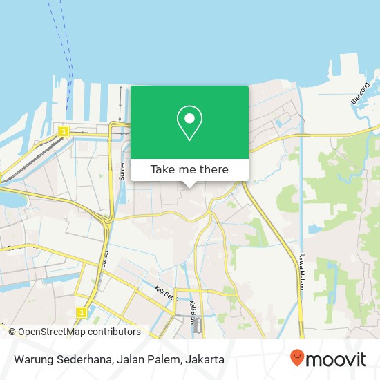 Warung Sederhana, Jalan Palem map