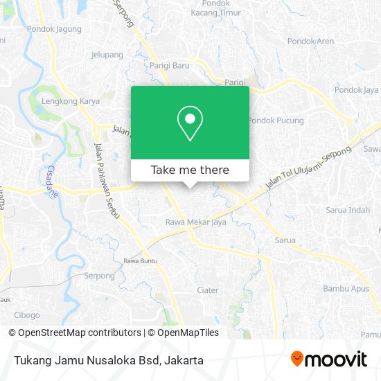 Tukang Jamu Nusaloka Bsd map