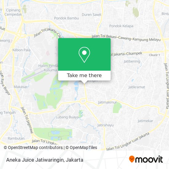 Aneka Juice Jatiwaringin map