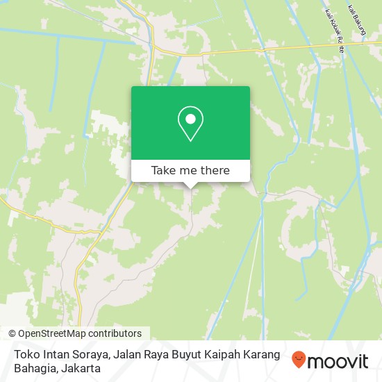 Toko Intan Soraya, Jalan Raya Buyut Kaipah Karang Bahagia map