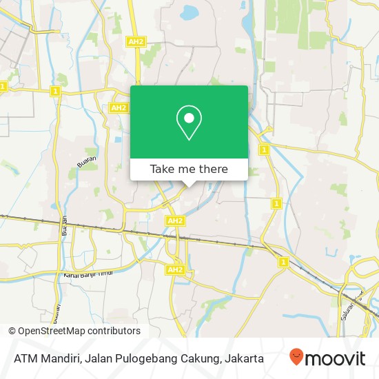 ATM Mandiri, Jalan Pulogebang Cakung map